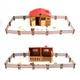 Big house stable landscaping accessories children's toy fence