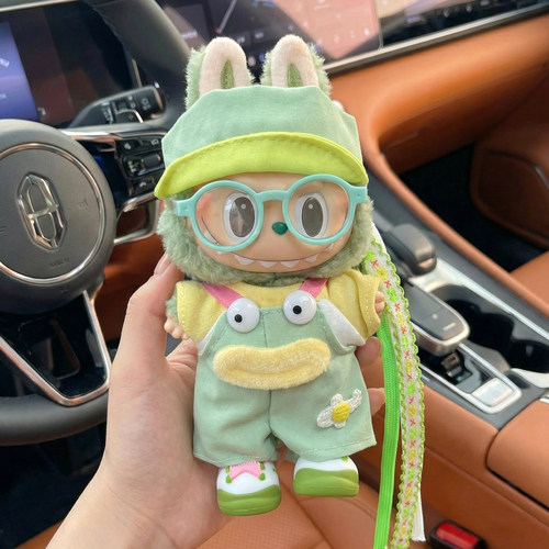 正品泡泡玛特labubu拉布布毛绒公仔挂件玩偶包包挂件可爱搪胶玩具 - 图2