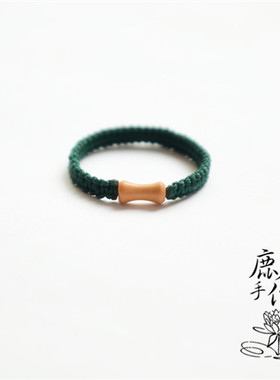 【竹取】diy天然竹节橄榄核戒指