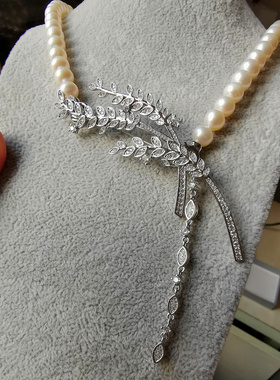 小众设计师风胸针扣两用淡水珍珠