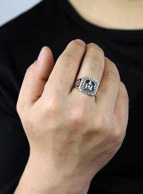 蒙歌银饰活口可调节索永布戒子