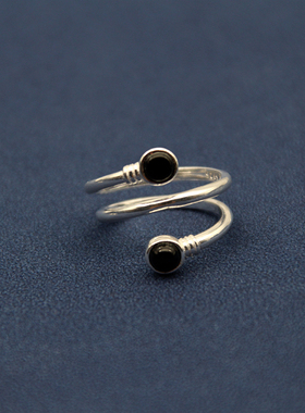 女款925纯银民族风指环