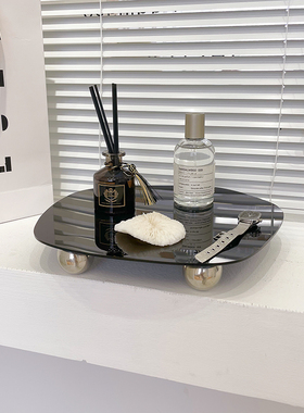 ins韩风不规则镜面托盘简约