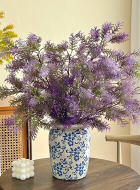 高级感仿真蓬莱松假花绿植造景