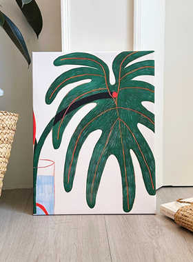 北欧小清新绿植装饰画高级感挂画