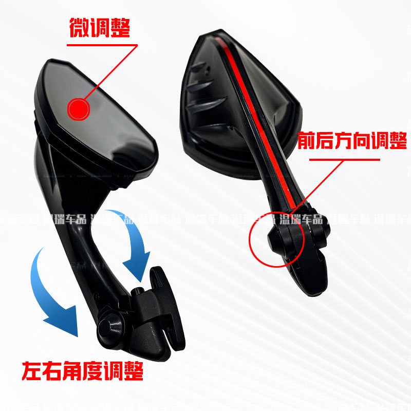 适用于阿普利亚 gpr150rT后视镜改装大视野广角可折叠倒车反光镜 - 图1