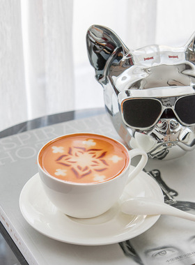 现代轻奢墨镜小狗头音响摆件书房儿童房创意边几装饰品高级感摆设