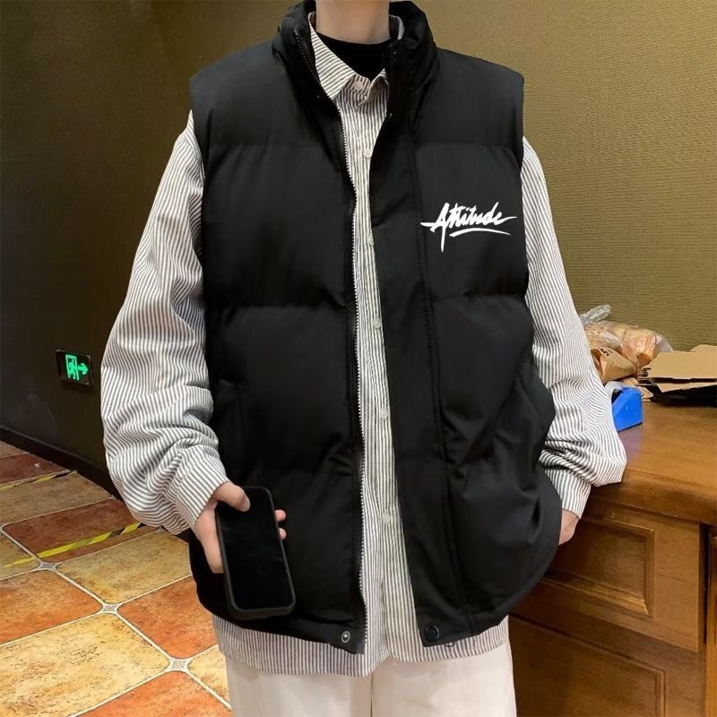 加厚保暖马甲男青少年vintage港风秋冬季外套痞帅防寒宽松棉马夹,淘宝优惠券,粉丝福利购,淘宝优惠卷