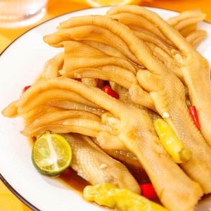 小胡鸭冷泡鸭掌泰椒风味酸辣味鸭爪真空卤味熟食即食238g