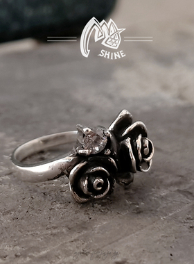 女纯银朋克复古耳钉包邮