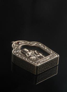 三味佛缘纯铜嘎乌盒男女通用吊坠