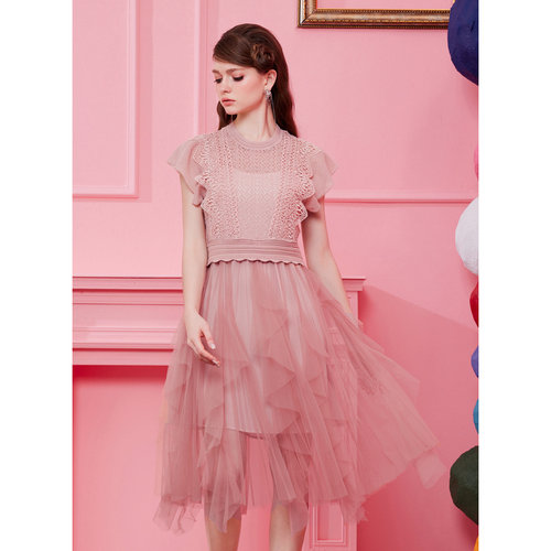 MIKIBANA米可芭娜小众设计甜酷辣妹23年夏连衣裙Y32WP8093 - 图3