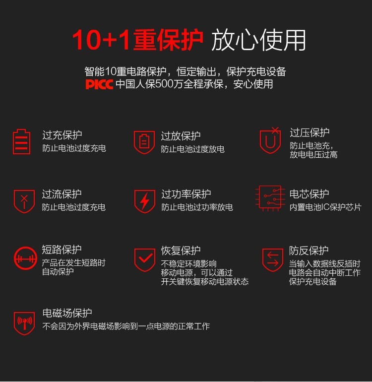 aigo爱国者充电宝20000毫安大容量15W双向快充小巧屏显正品女移动电源10000ma苹果安卓手机通用定制logo刻字 - 图3