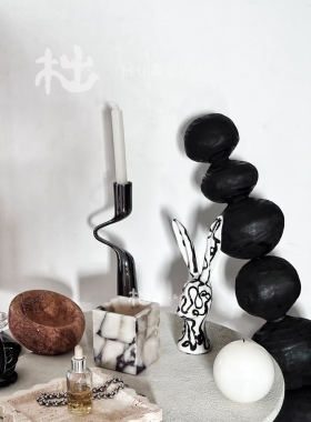 南洋精致Di@r家居奢石宝格丽蜡烛台香薰DIY闺蜜礼物兔年摆件兔子