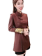 Roman Cotton 2026 ດູໃບໄມ້ລົ່ນ Embroidered Tang Suit ແມ່ຍິງສະແດງໃຫ້ເຫັນເອີຣົບ