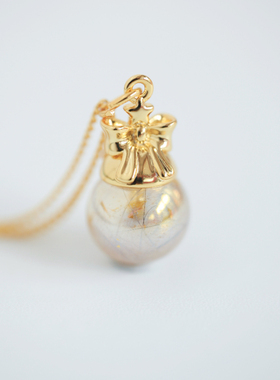 有你为伴宠物毛发纪念镀金吊坠女