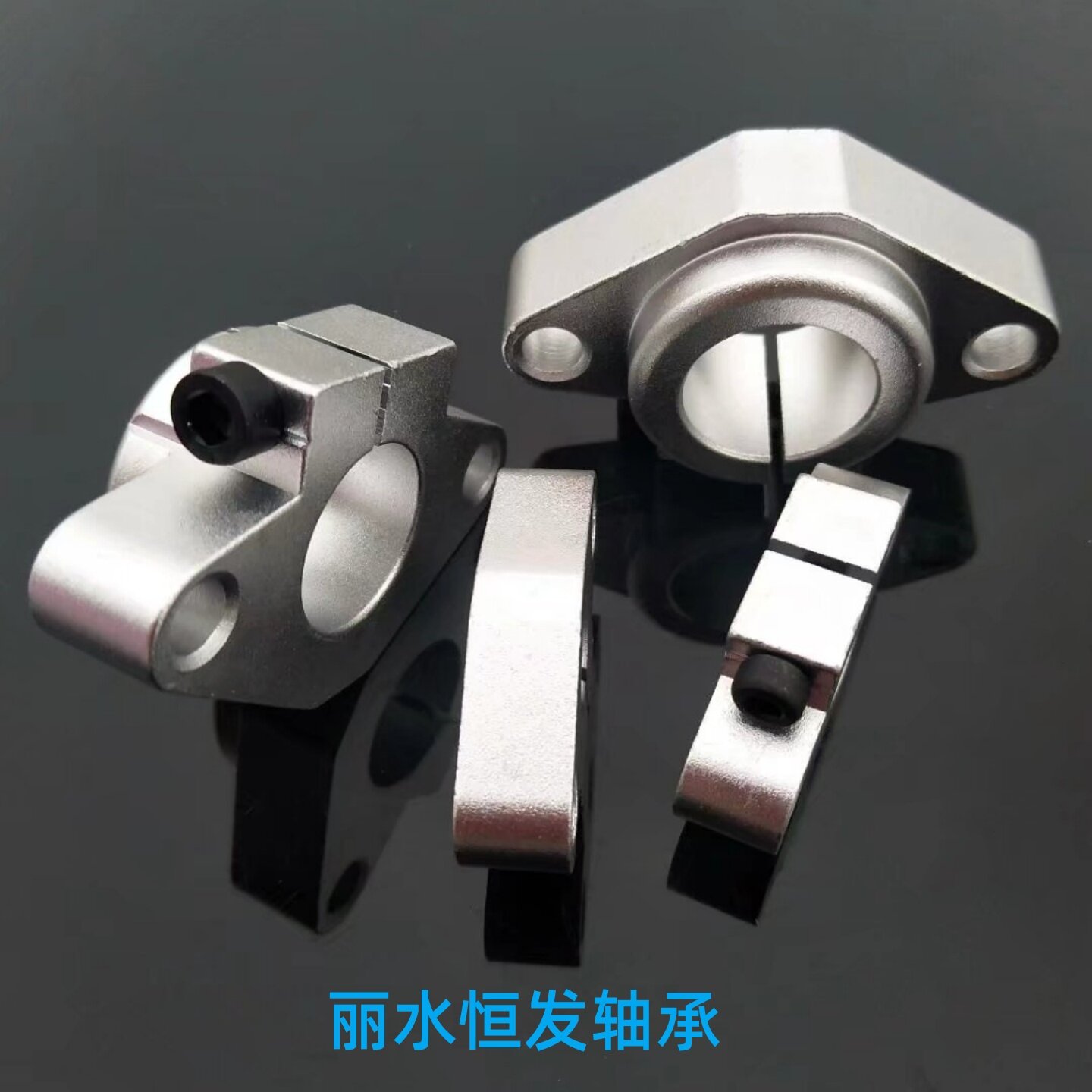 铝型材菱形固定座光杆支架紧固件轴承光轴卧式支撑座SHF840123560 - 图2