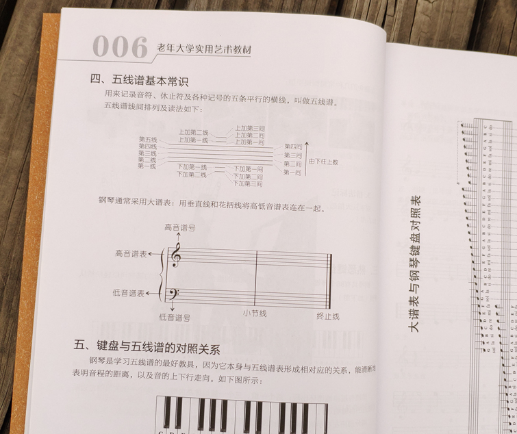 正版 中老年钢琴入门教程(附示范DVD光盘老年大学实用艺术教材) 初级零基础 简谱五线谱对照  自学教材教程 流行钢琴书 - 图1