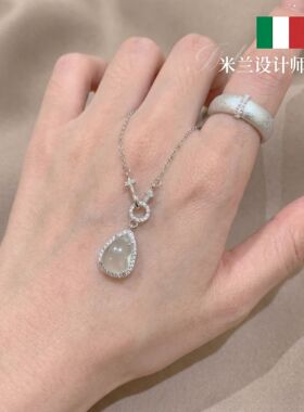 米兰【设计师】新中式葫芦项链女2026新款环环相扣高级感锁骨链