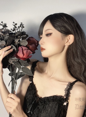 黑色拍摄道具干花束尤加利叶