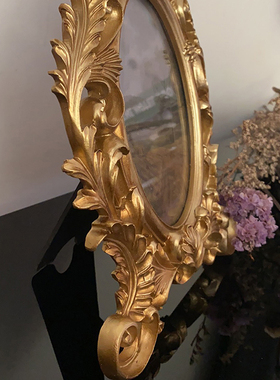 维多利亚复古金色6寸油画树脂