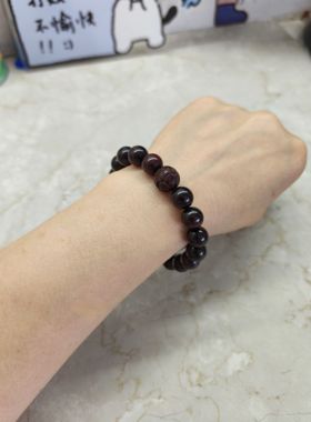 印度小叶紫檀木10mm单圈莲花男女款手串高端精品老料高油密送友礼