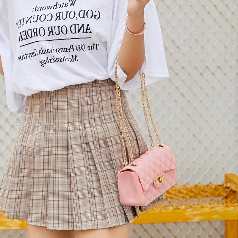 挎包包小方包包锁扣菱格日韩新款小纯色女chic百搭耐磨休闲大容量,淘宝优惠券,粉丝福利购,淘宝优惠卷