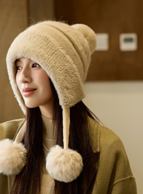 东北哈尔滨雪乡长白山防寒帽子