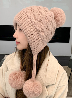 东北哈尔滨雪乡防寒帽子女
