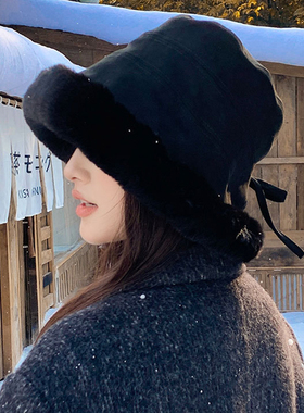 冰雪大世界防寒加绒渔夫帽女款