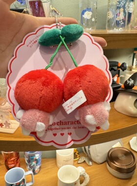 日本代购公仔玩偶HelloKitty包包挂件樱桃kt猫书包挂饰钥匙扣礼物