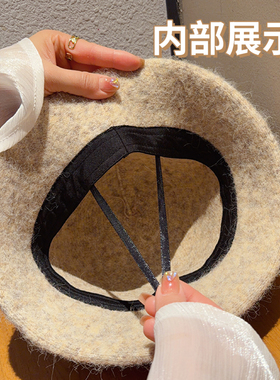 秋冬保暖可折叠显脸小渔夫帽男女