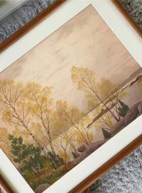 【雾锁湖岸】中古风静物装饰画高级感小众客厅餐厅书房过道挂画