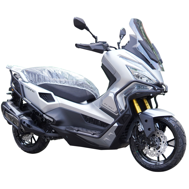 适用光阳赛艇X350前后护杠改装CK300T-16保险杠防摔防撞排气护杠 - 图3