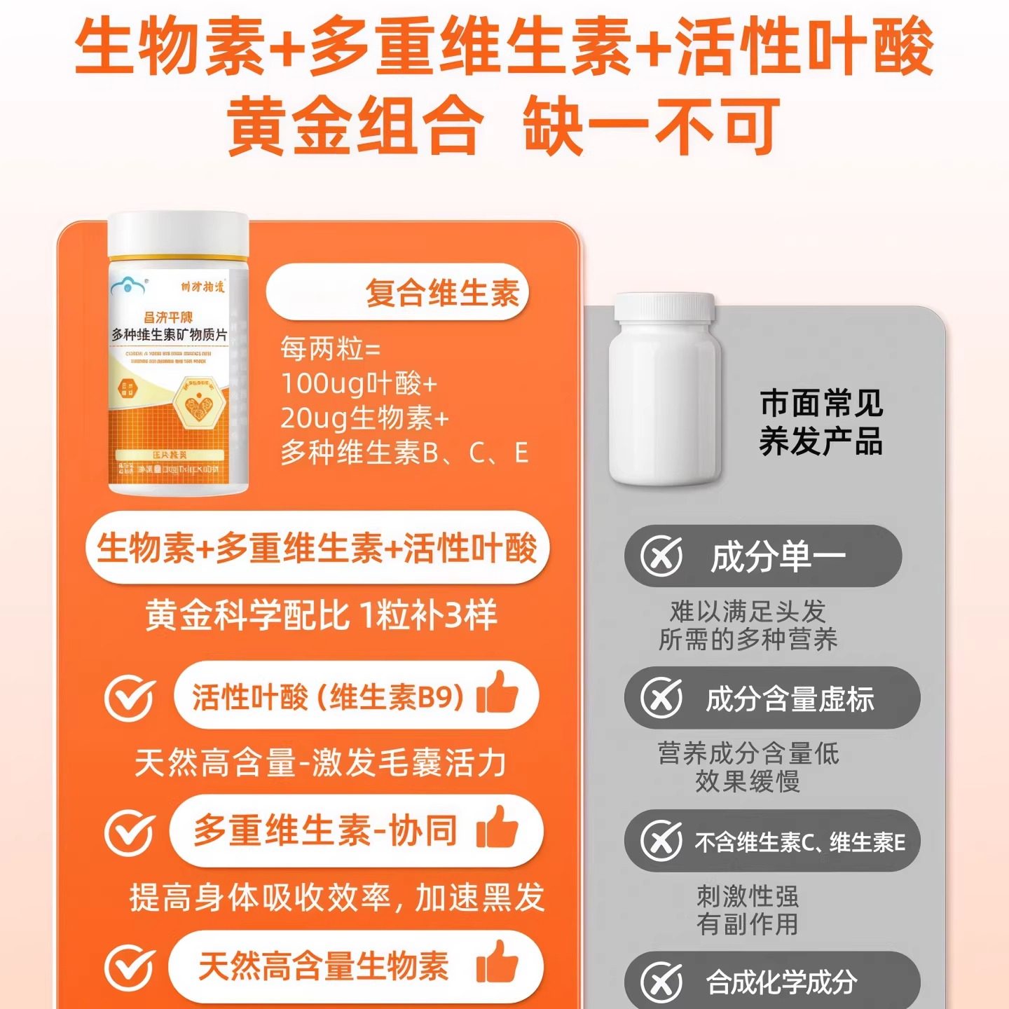 舒可因复合维生素官方正品白发脱发养护发乌黑柔顺维生素B正品店,淘宝优惠券,粉丝福利购,淘宝优惠卷