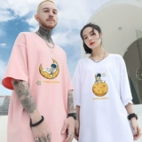 Tide, небольшая дизайнерская футболка с коротким рукавом для влюбленных, летняя парная одежда, летняя одежда, короткий рукав, тренд сезона, большой размер