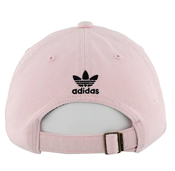 【美国购入】ADIDAS hat阿迪达斯水洗弯檐帽少女粉浅粉太阳帽帽子