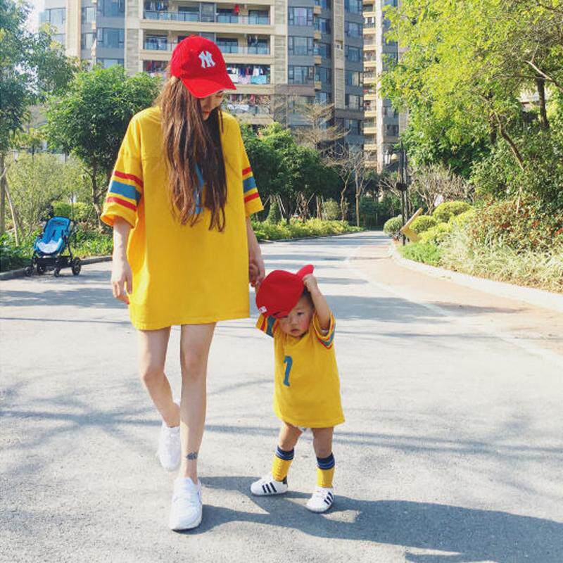 婴儿亲子装夏装2020新款潮一家三口 合心意亲子装/亲子时装