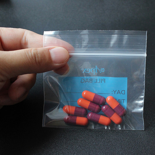 美国APEX食品级小药袋随身西药袋小号塑料内服药便携袋封口自封袋 - 图0