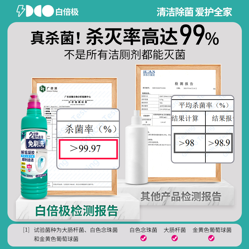 洁厕灵液马桶清洁剂洗厕所强力除垢除臭清香型去黄渍去污洁厕神器-图3