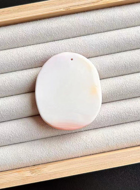 清纯女王贝胭脂螺吊坠 有机项坠莲花雕刻吊坠毛衣项坠