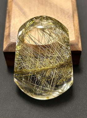 天然水晶大吊坠 发晶吊坠 银发吊坠水滴 全净体 满发晶体通透招财