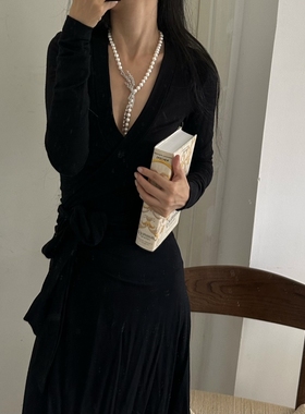 流苏优雅天然淡水巴洛克珍珠项链