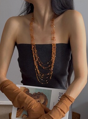 缠绕小众优雅气质项链叠戴百搭
