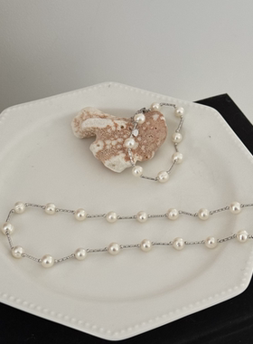 项链颈链锁骨链冷淡风银色