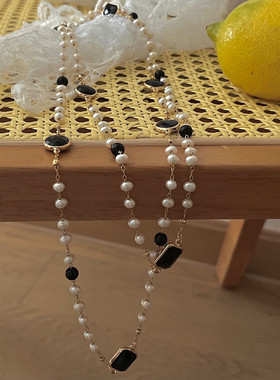 摇儿垂坠多层巴洛克珍珠项链女式