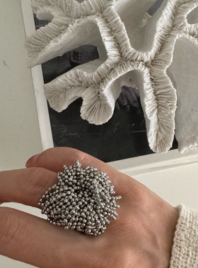 chic冷淡ins烟花流苏戒指宽指环