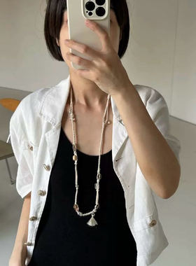 cotemp编织流苏项链设计师