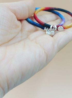 999足银手绳高光泰蜡金刚结手工精编定制涅槃蜕变浴火重生手绳