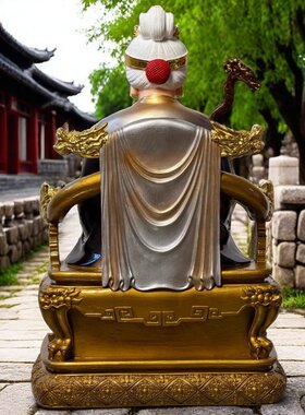 新款黑老太太神像树脂佛像